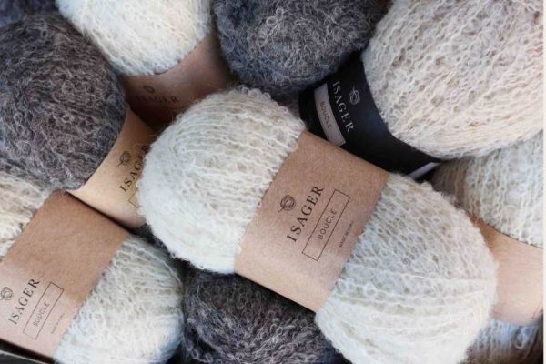 Isager bouclé 100% alpaca