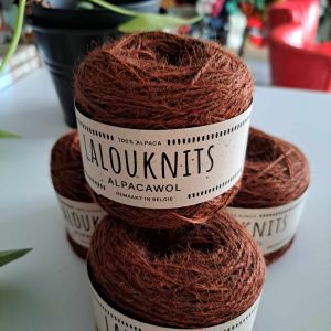 Lalouknits machine-spun baby alpaca - dyed